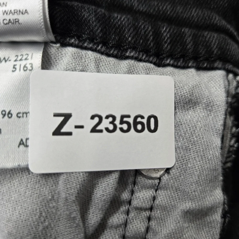 Levi's 505 Men Jeans 38X30 Black Denim Regular Fit 28